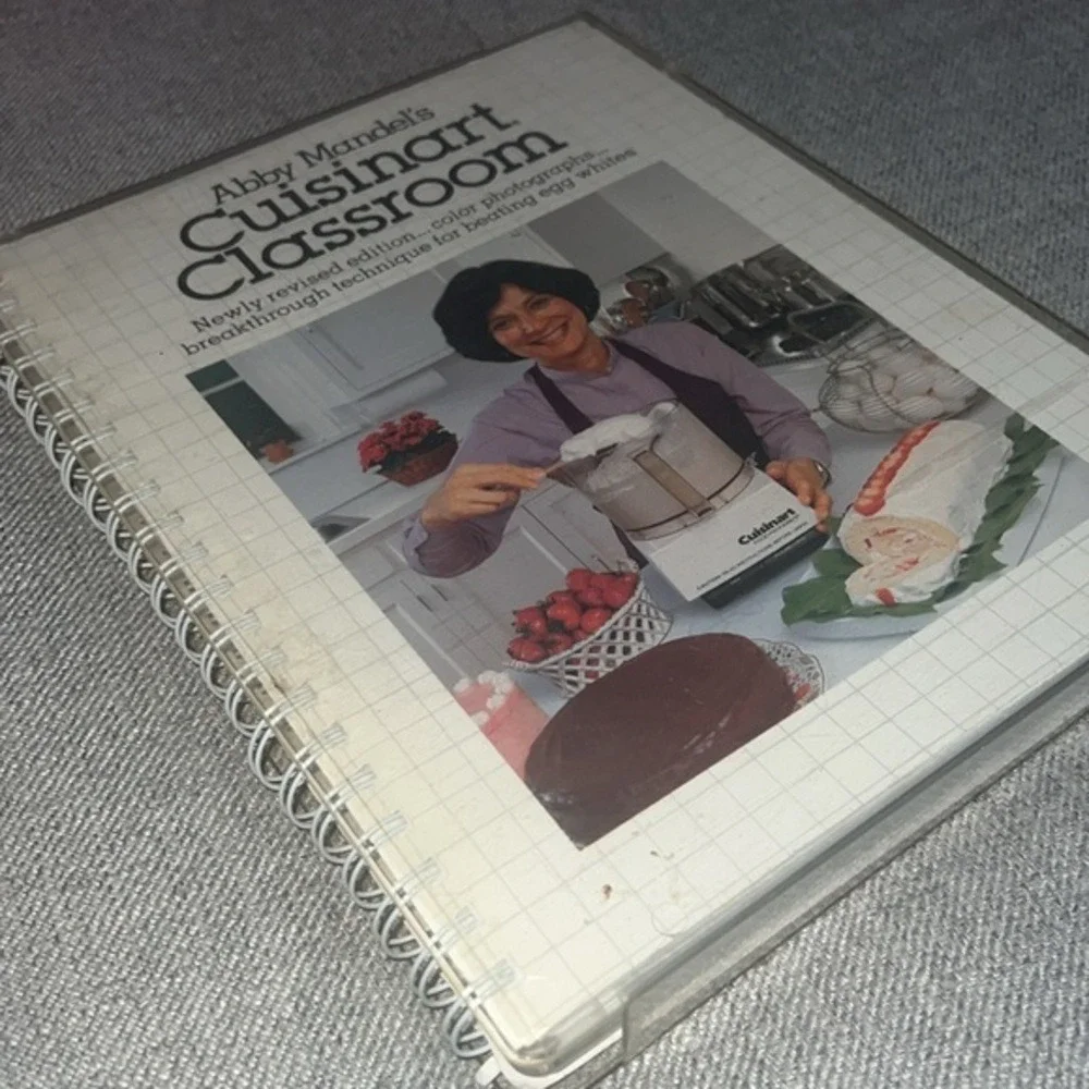 Cuisinart Classroom‎ Cookbook Abby Mandel OS White Good Spiral Food Processor